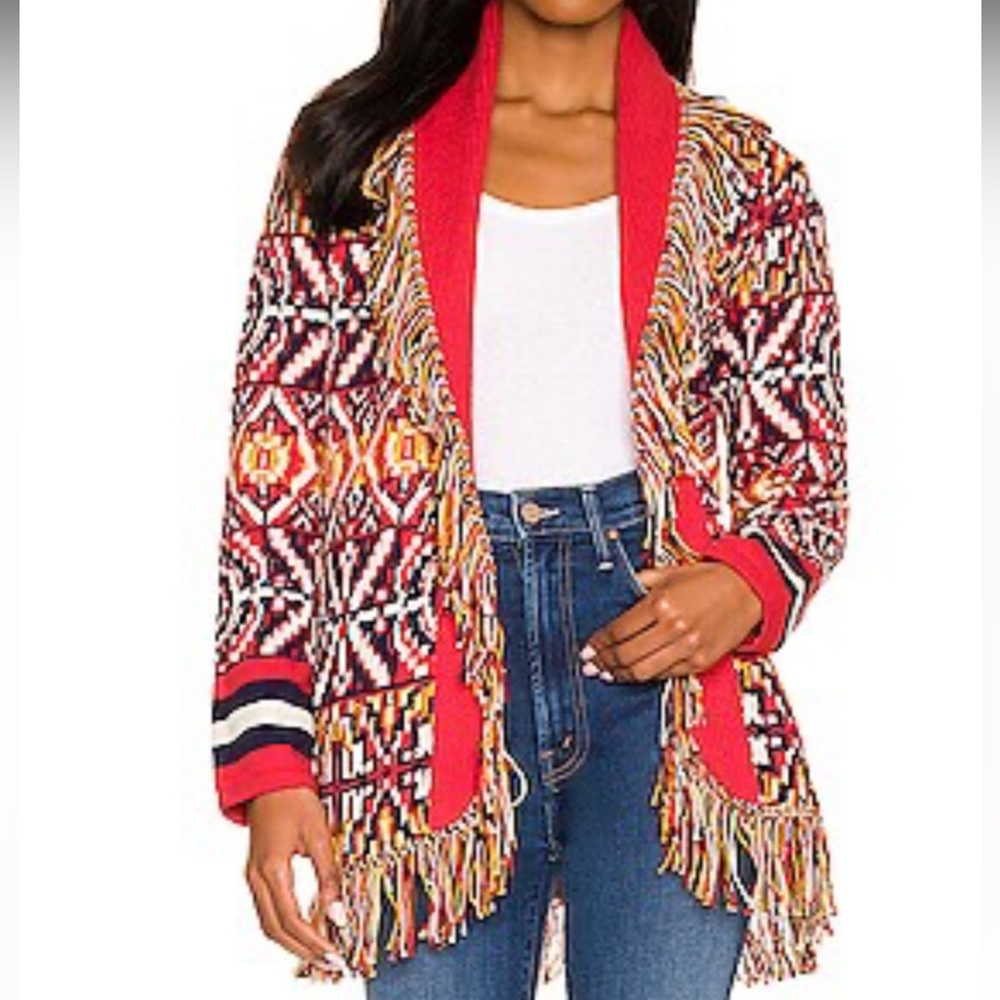 MOTHER The Belted Short Cardigan